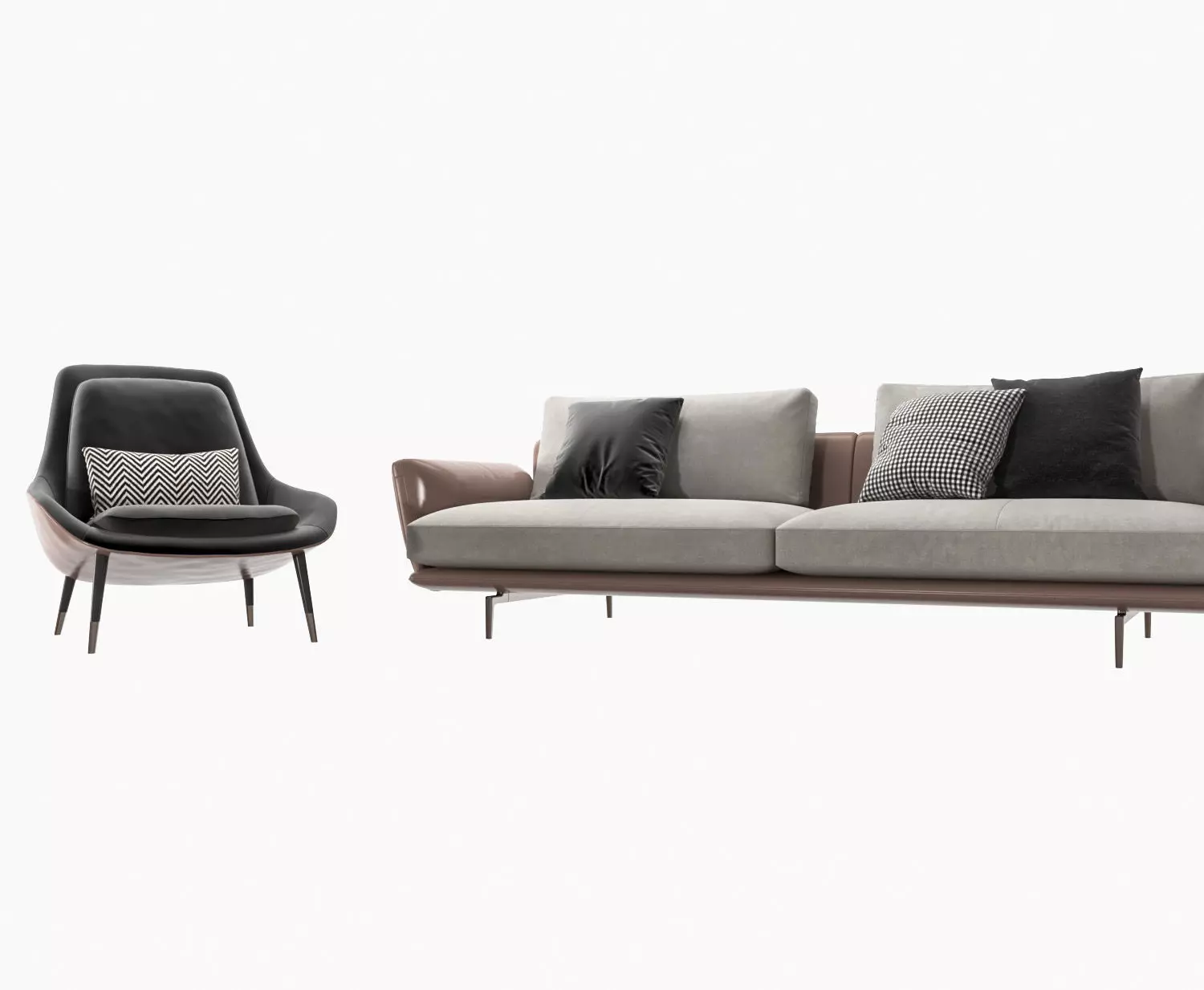 Modern sofa 3D model_0