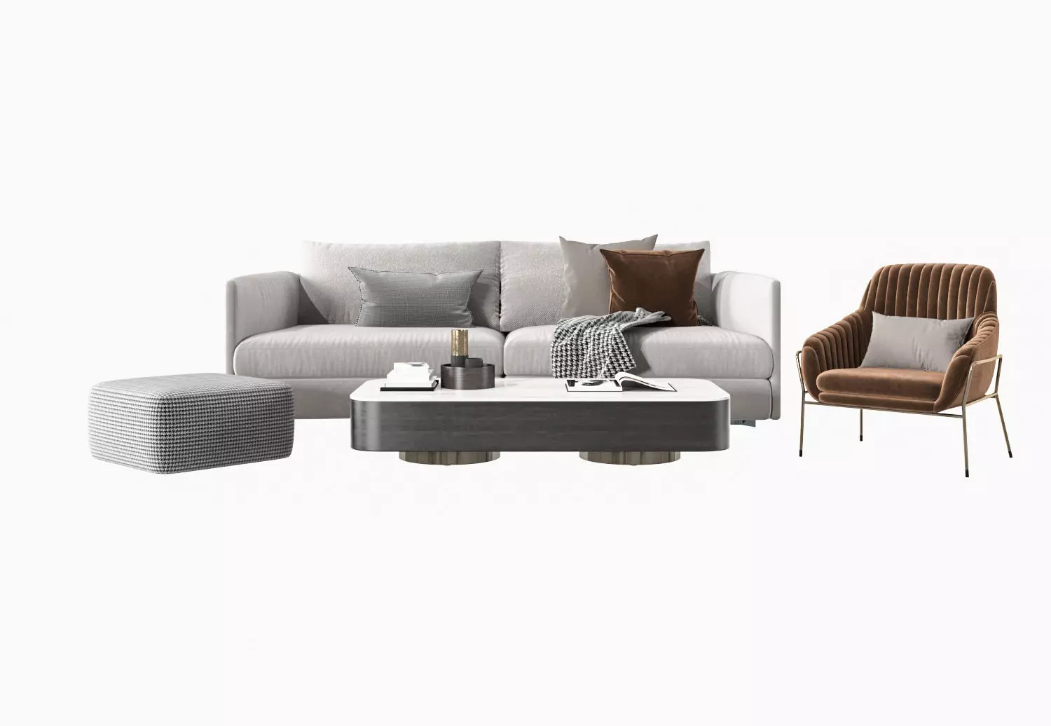 Modern sofa 3D model_0