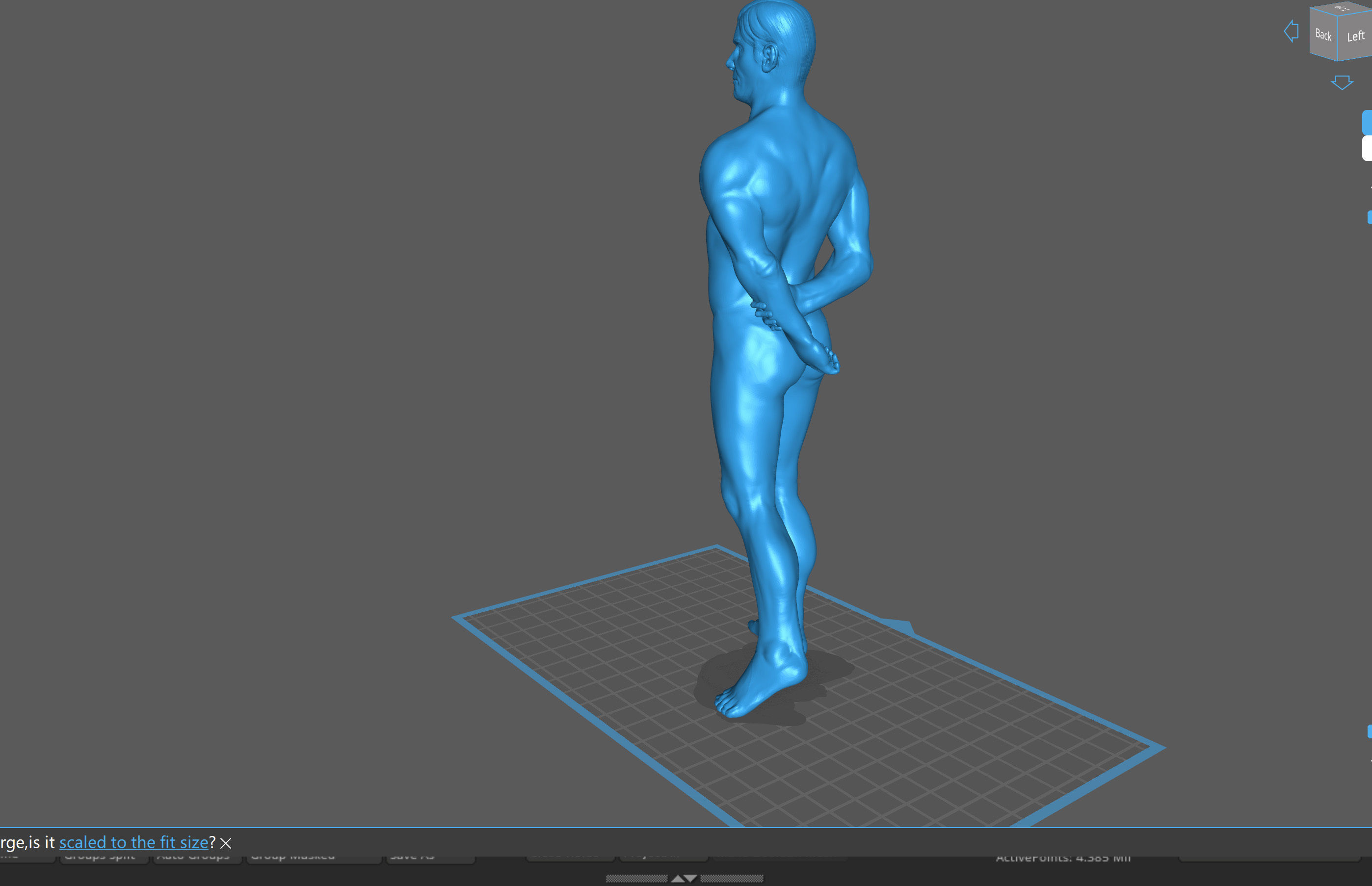 Male detailed base mesh with arms behind back 3D print model_8