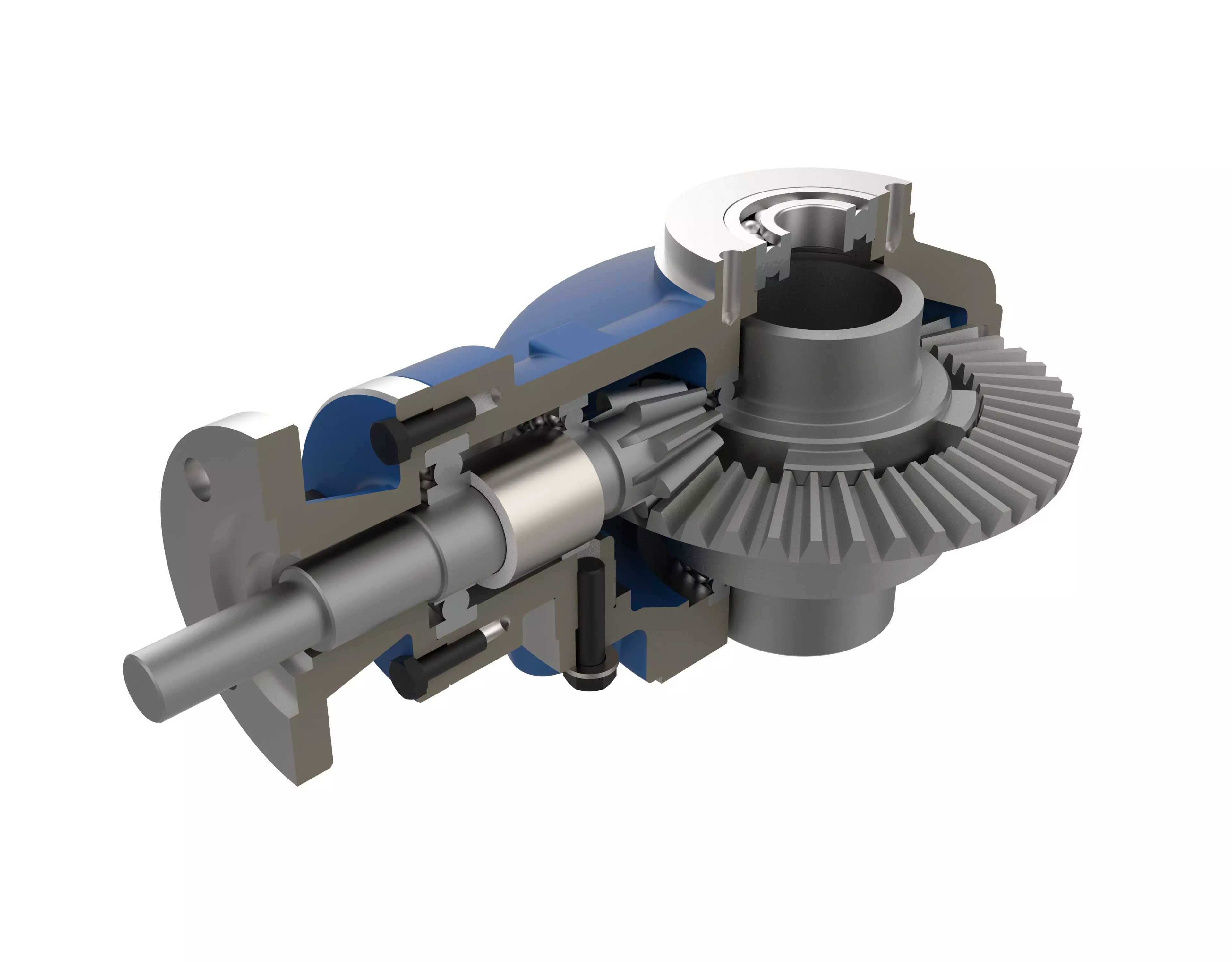 Gate Valve Gearbox - Continuous Rotation Bevel Type 3D model