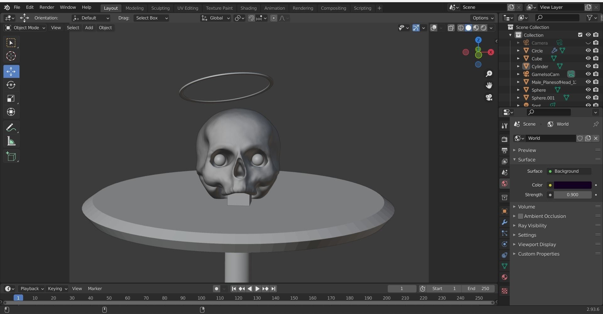 Resurrect skull Free 3D model_3