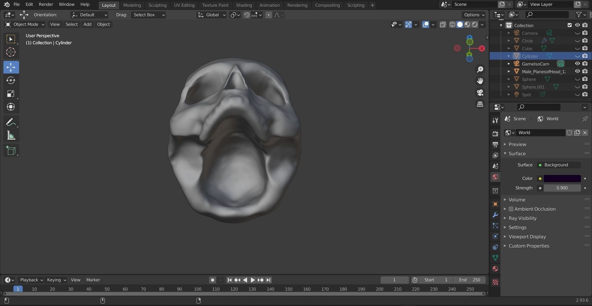 Resurrect skull Free 3D model_4