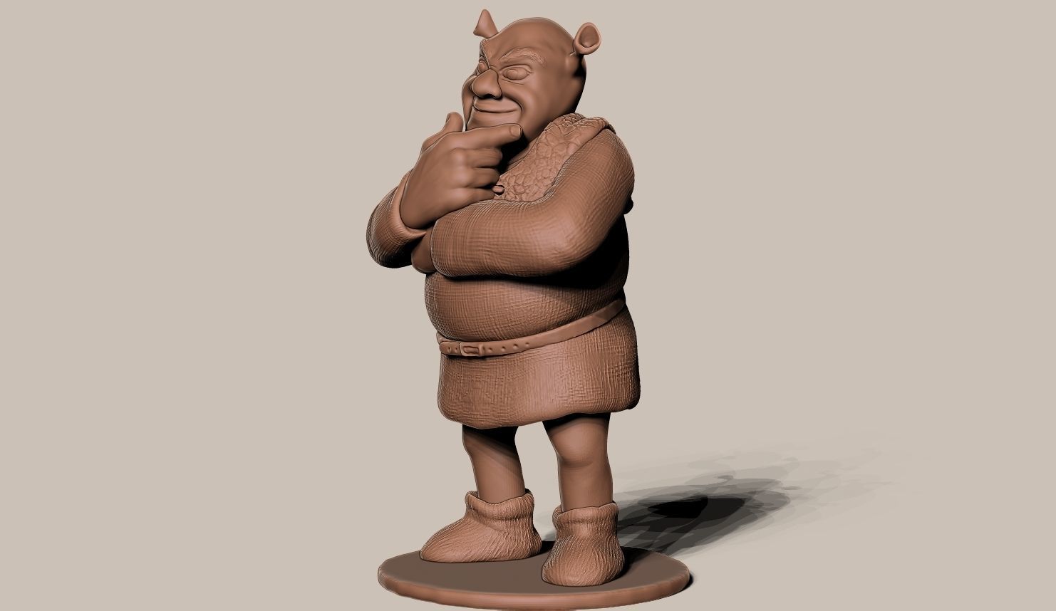 SHREK 3d model figurine 3D print model_5