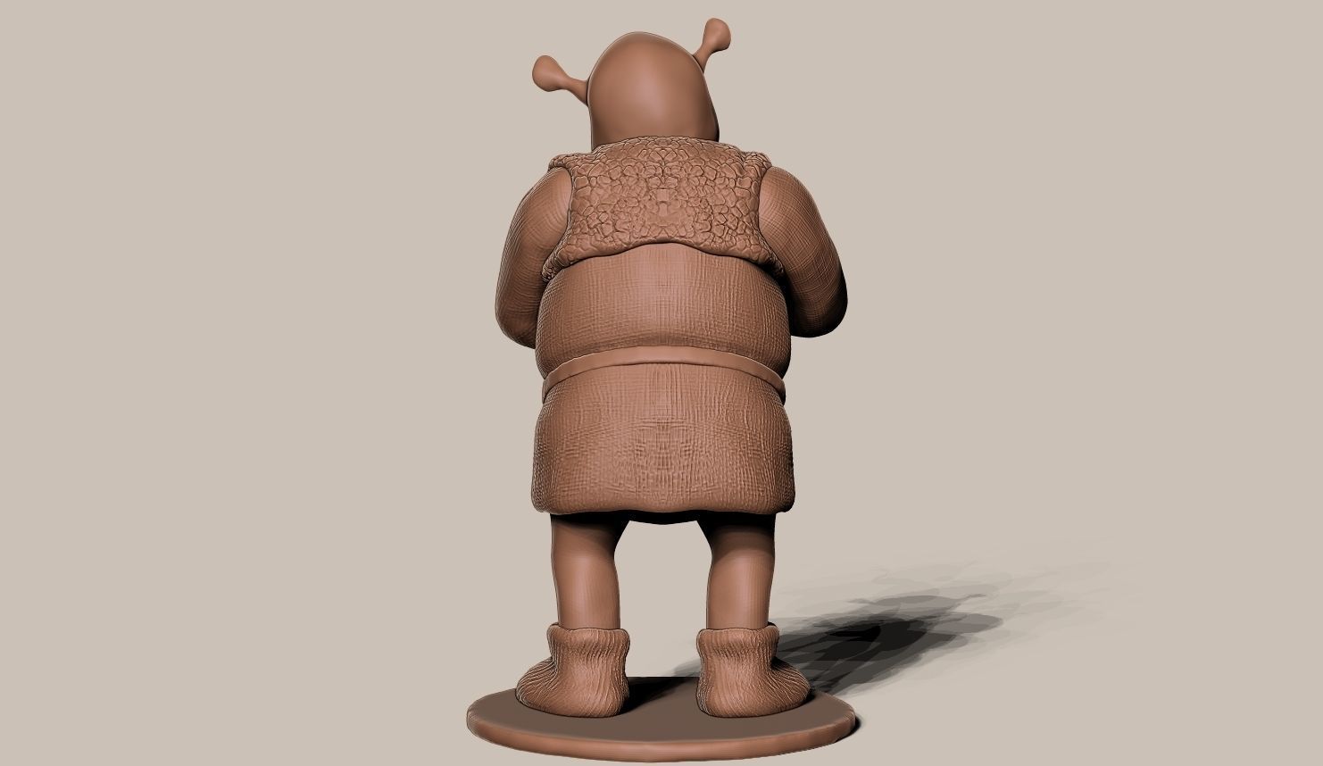 SHREK 3d model figurine 3D print model_3