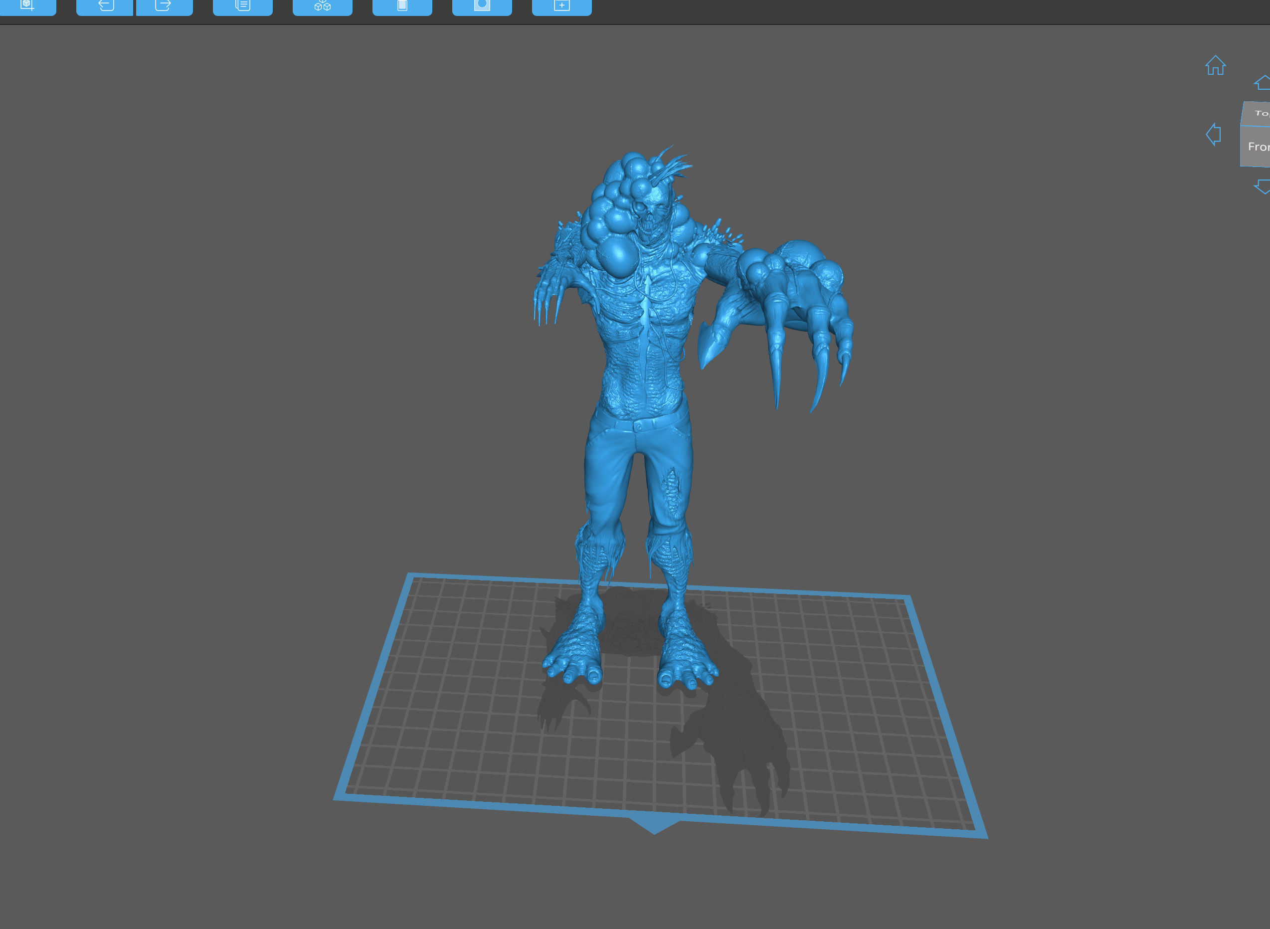 Zombie Mutant Stylized Highly Detailed 3D print ready 3D print model_8