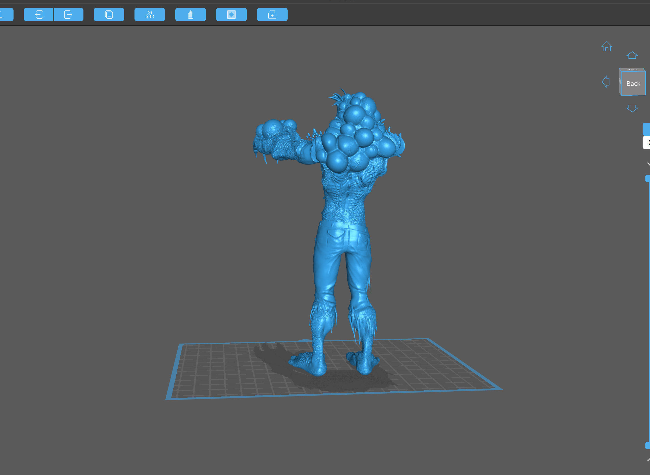 Zombie Mutant Stylized Highly Detailed 3D print ready 3D print model_4