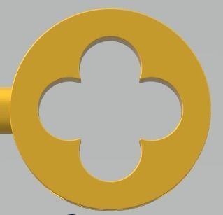 YD303 christian louboutin fleur de lis pendant 3D print model_17