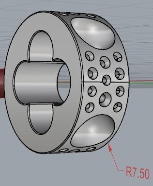 YD303 christian louboutin fleur de lis pendant 3D print model_18