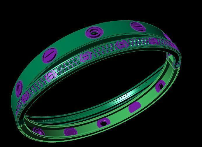 Bracelet 3D print model_4