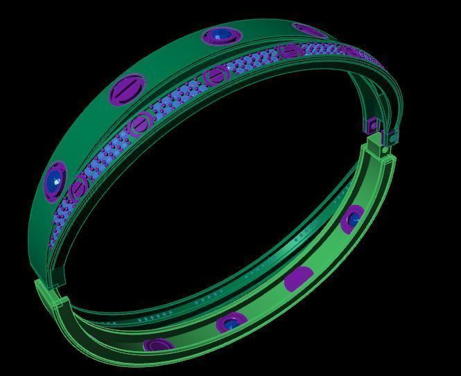 Bracelet 3D print model_6