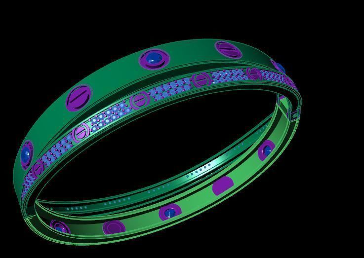 Bracelet 3D print model_2