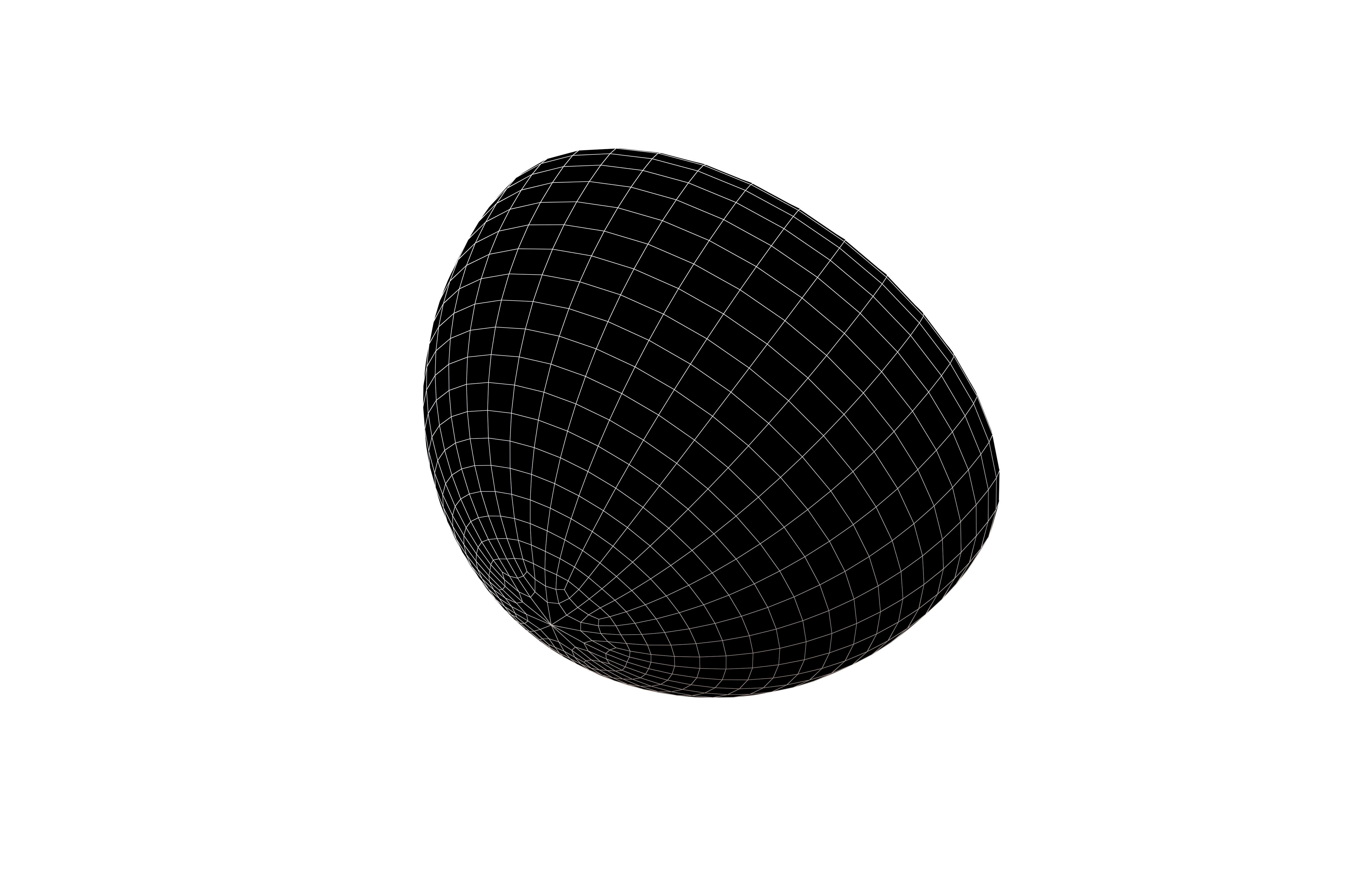 Half Sphere Geometric Shape v1 001 Low-poly 3D model_6