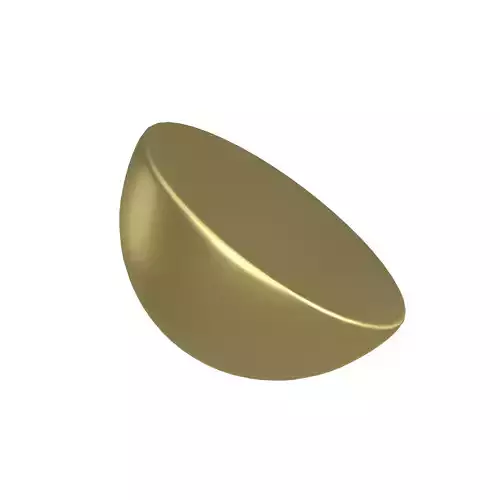 Half Sphere Geometric Shape v1 001 Low-poly 3D model