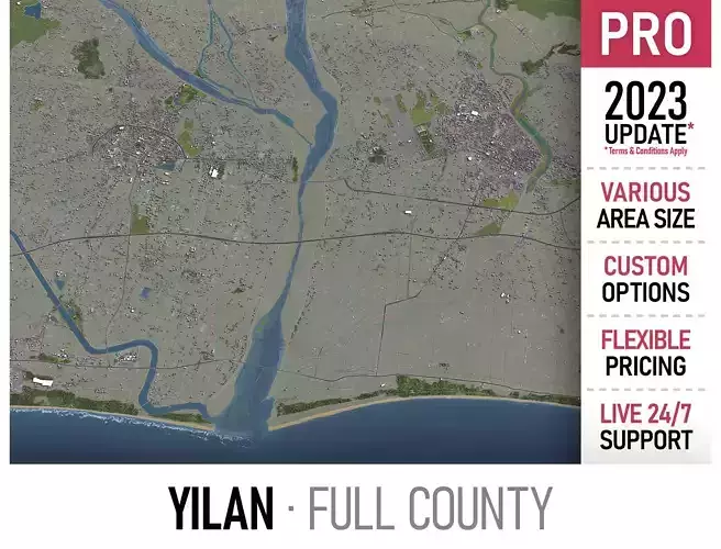 Yilan Low-poly 3D model