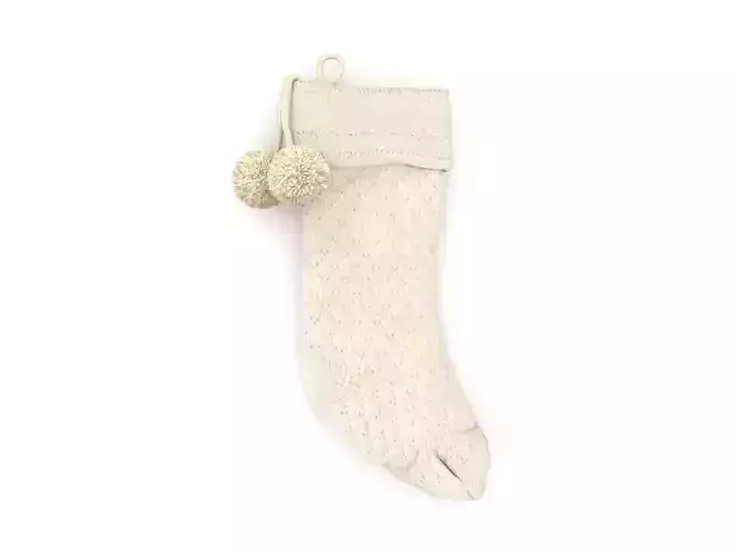 Stocking Holiday Time White PBR 