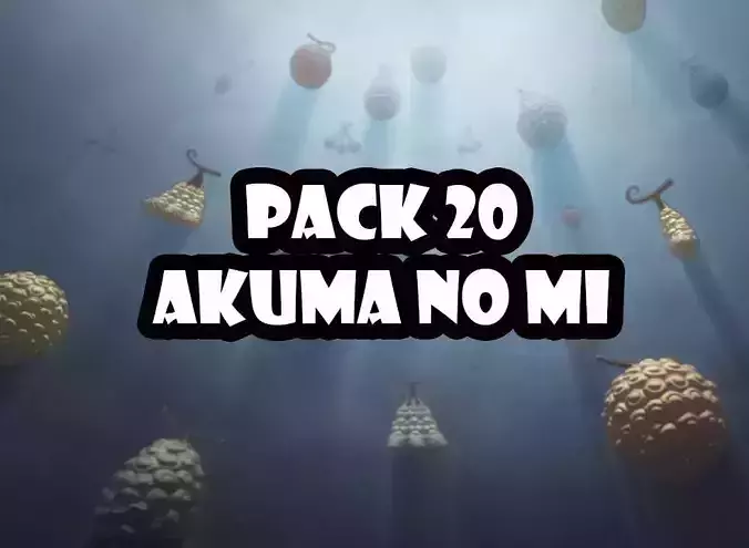PACK 20 AKUMA NO MI 3D print model