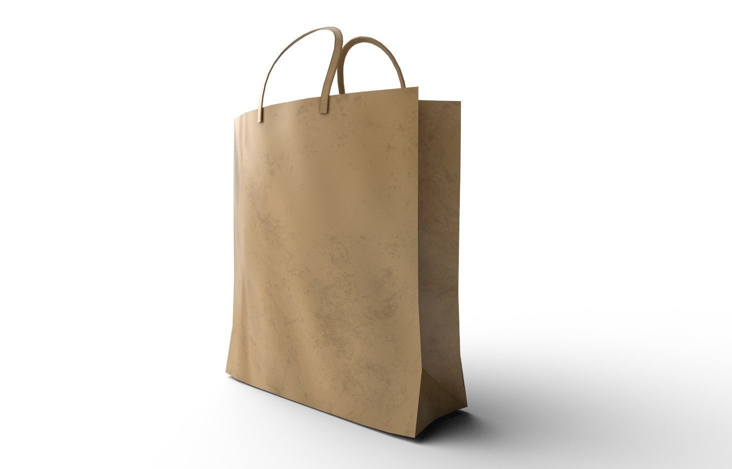 PaperBag01 paper shopping bag Low-poly 3D model_3