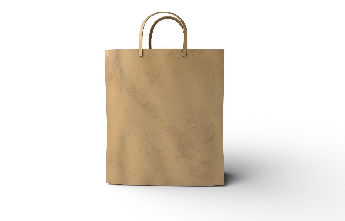 PaperBag01 paper shopping bag Low-poly 3D model_2