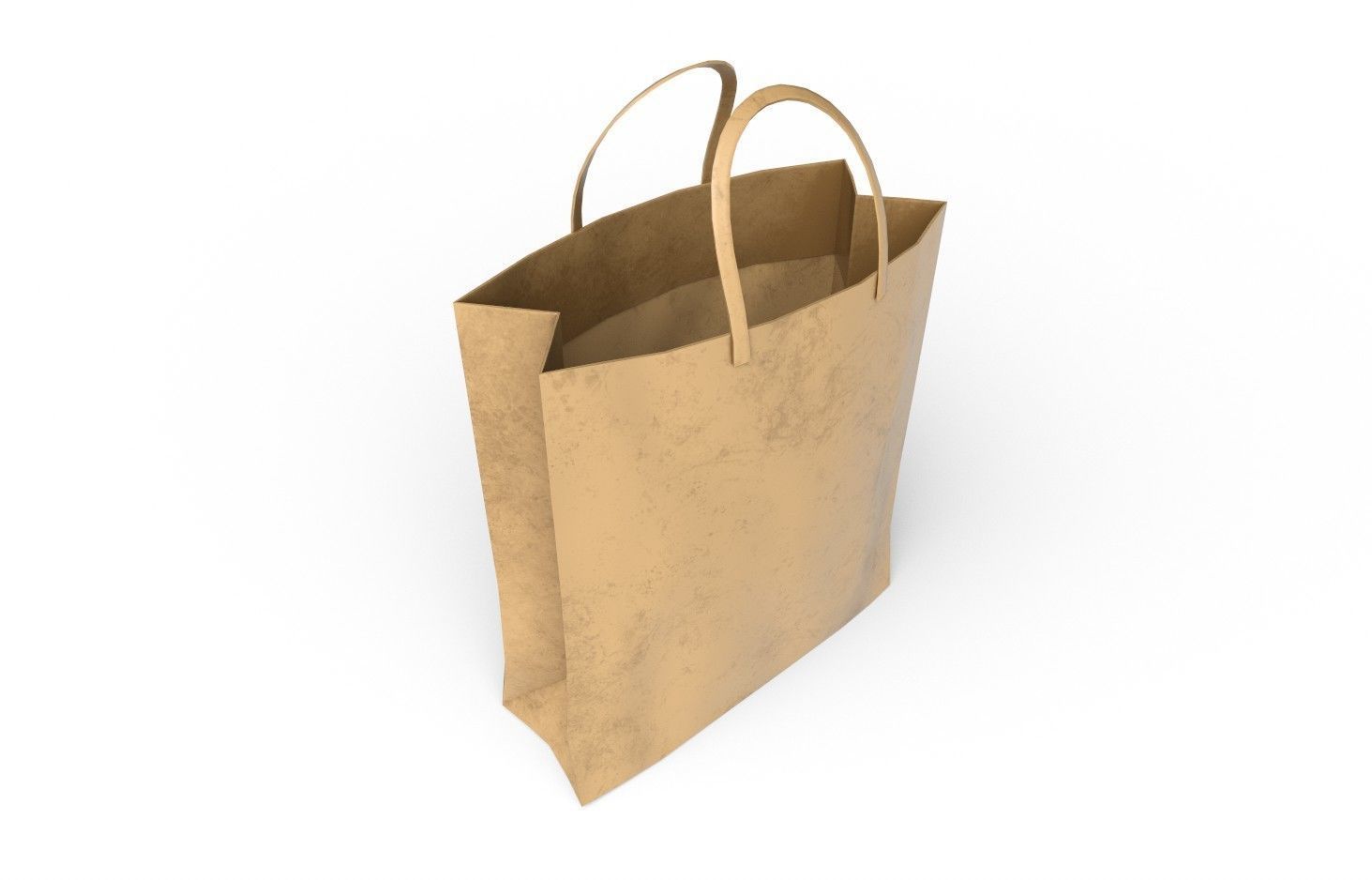 PaperBag01 paper shopping bag Low-poly 3D model_6