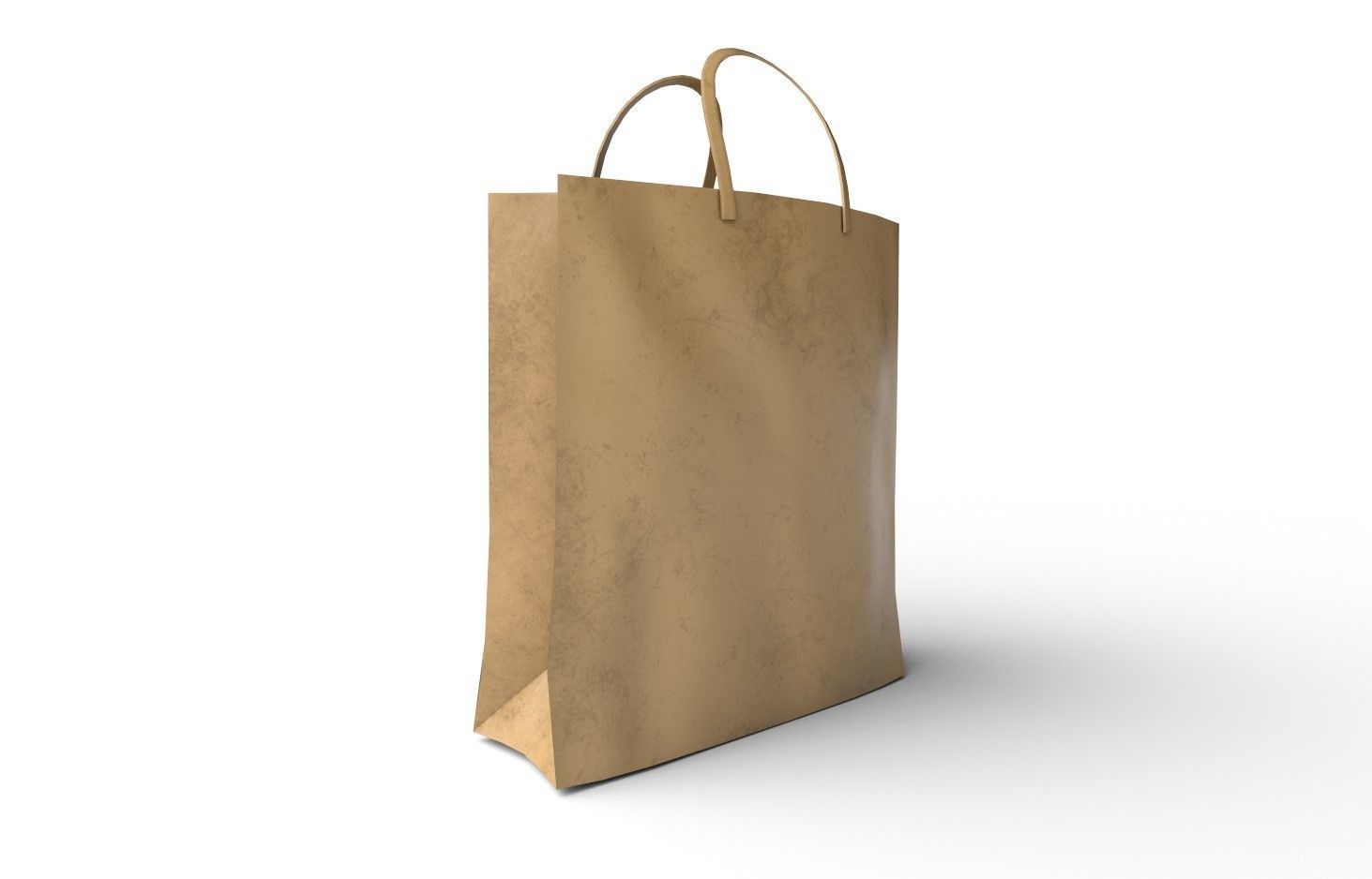 PaperBag01 paper shopping bag Low-poly 3D model_5