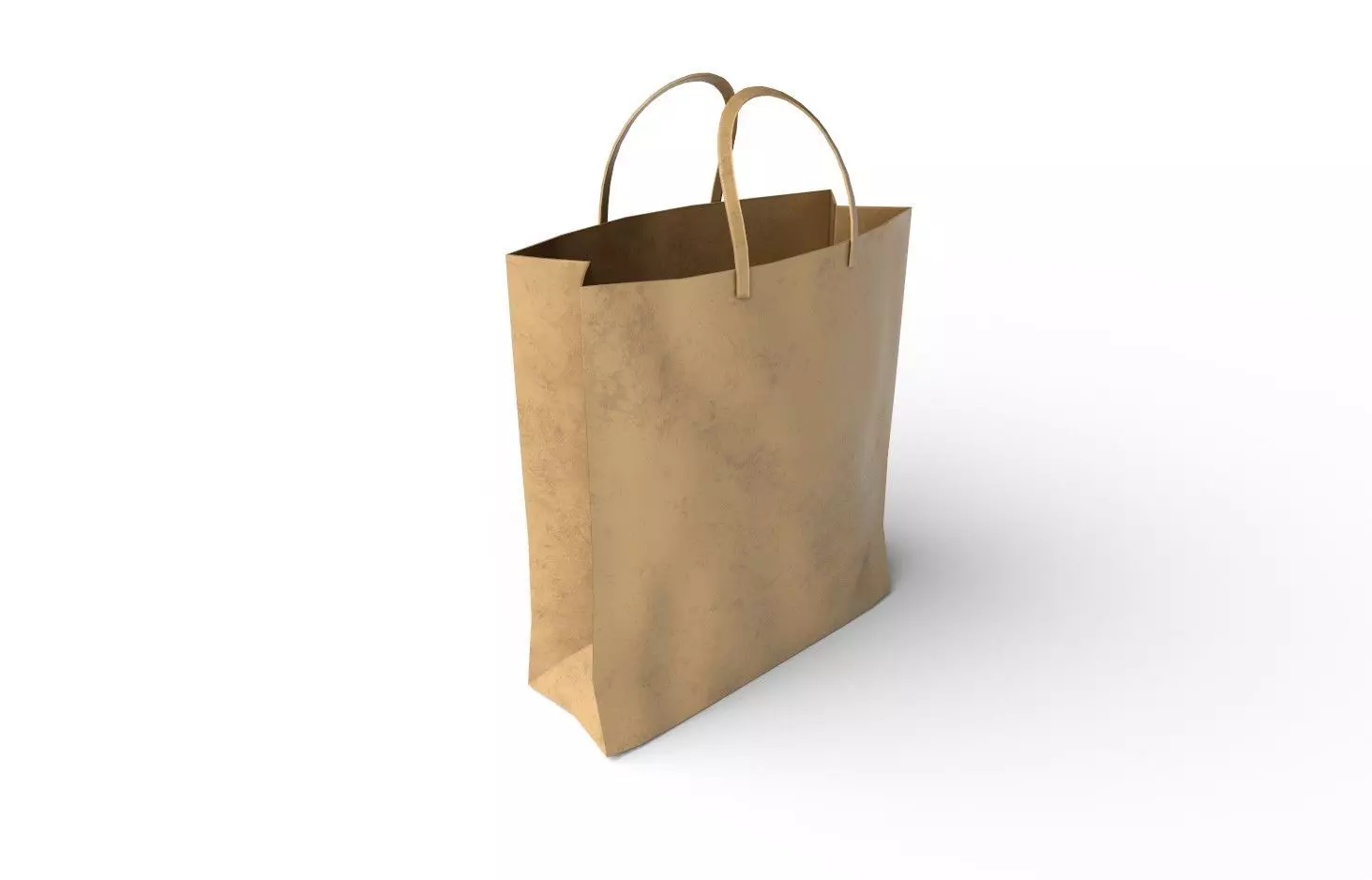 PaperBag01 paper shopping bag Low-poly 3D model_0