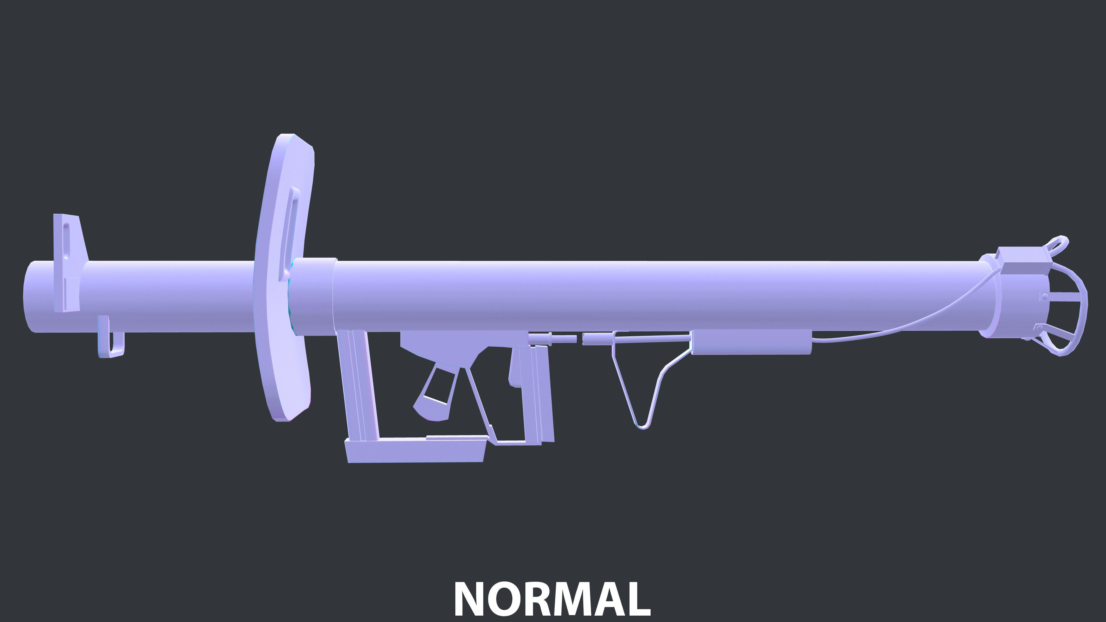 Rocket Launcher Game Ready 7   Low-poly 3D model_10