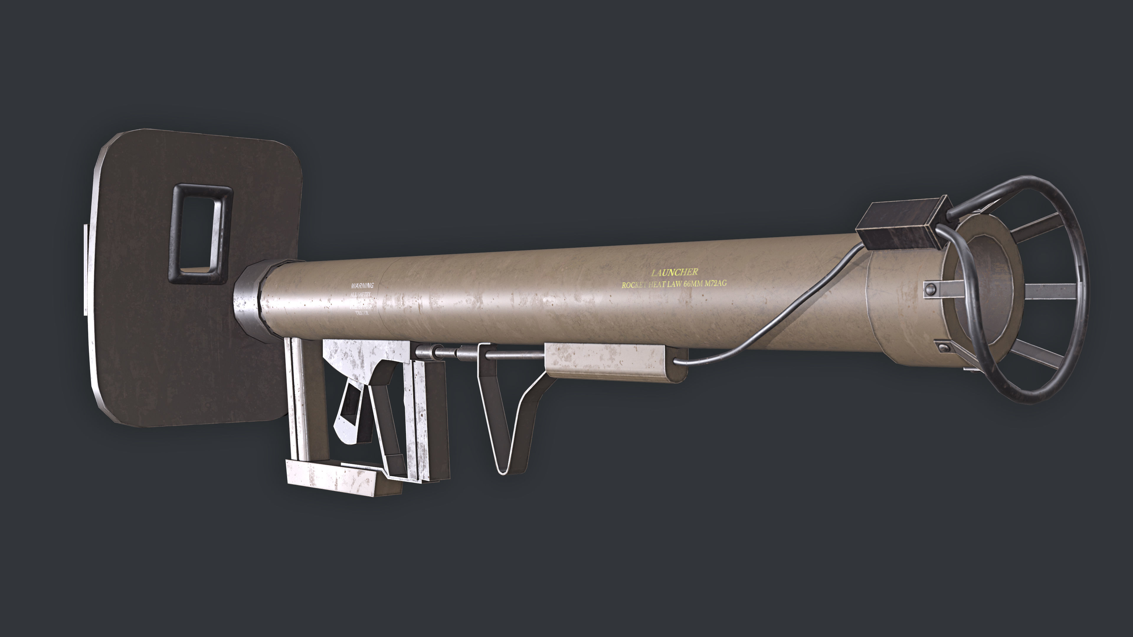 Rocket Launcher Game Ready 7   Low-poly 3D model_3