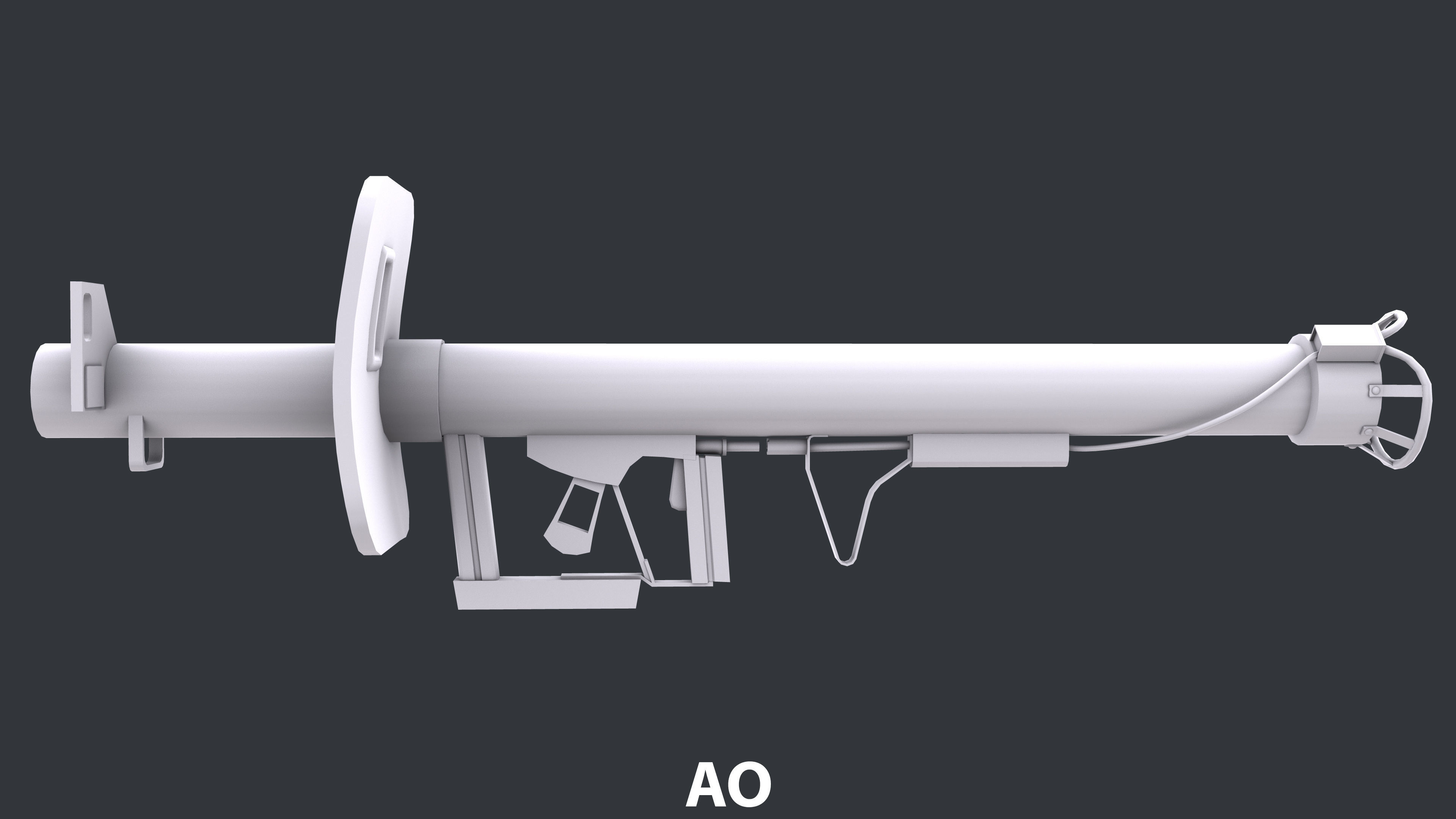 Rocket Launcher Game Ready 7   Low-poly 3D model_11