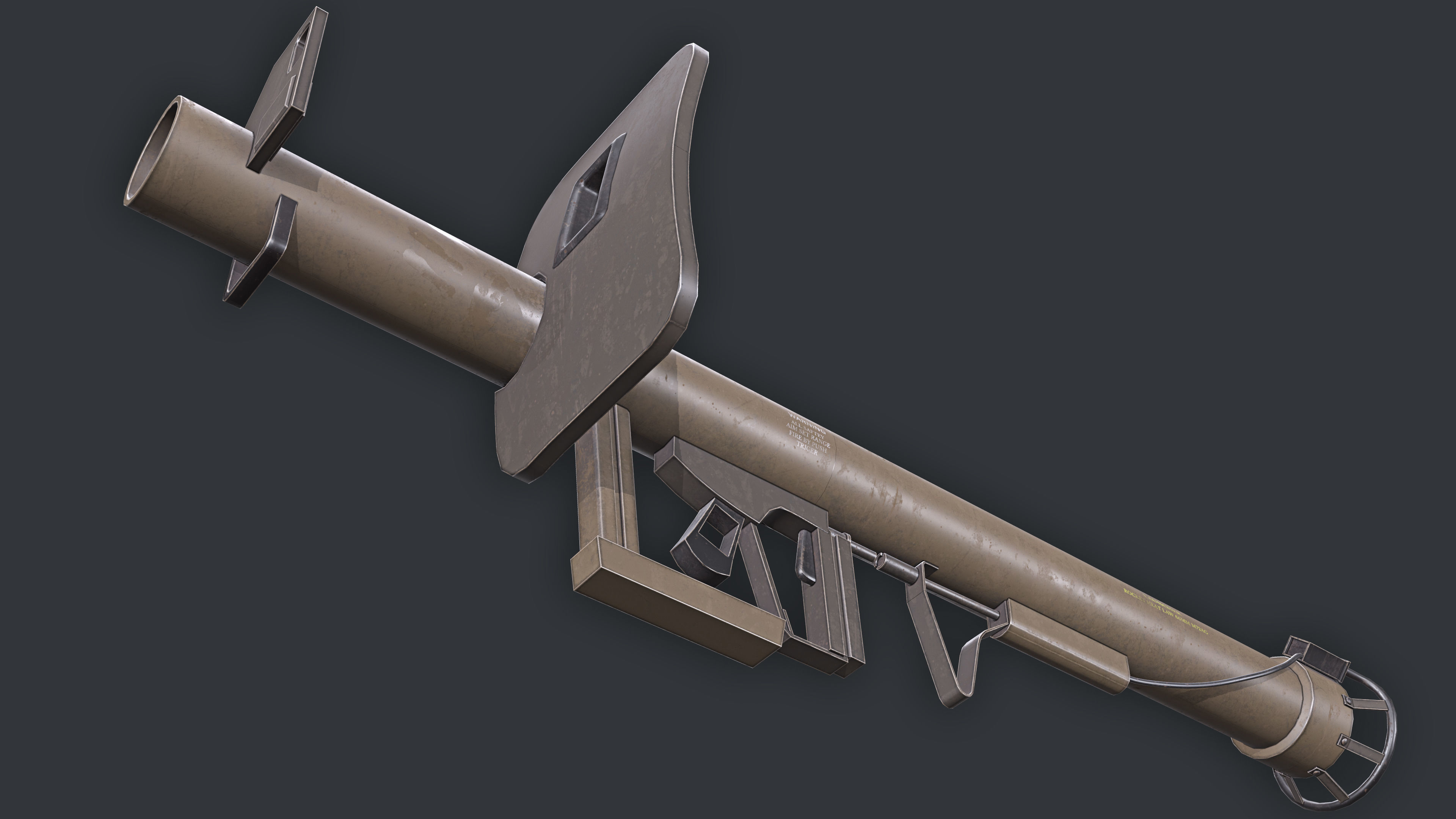 Rocket Launcher Game Ready 7   Low-poly 3D model_5