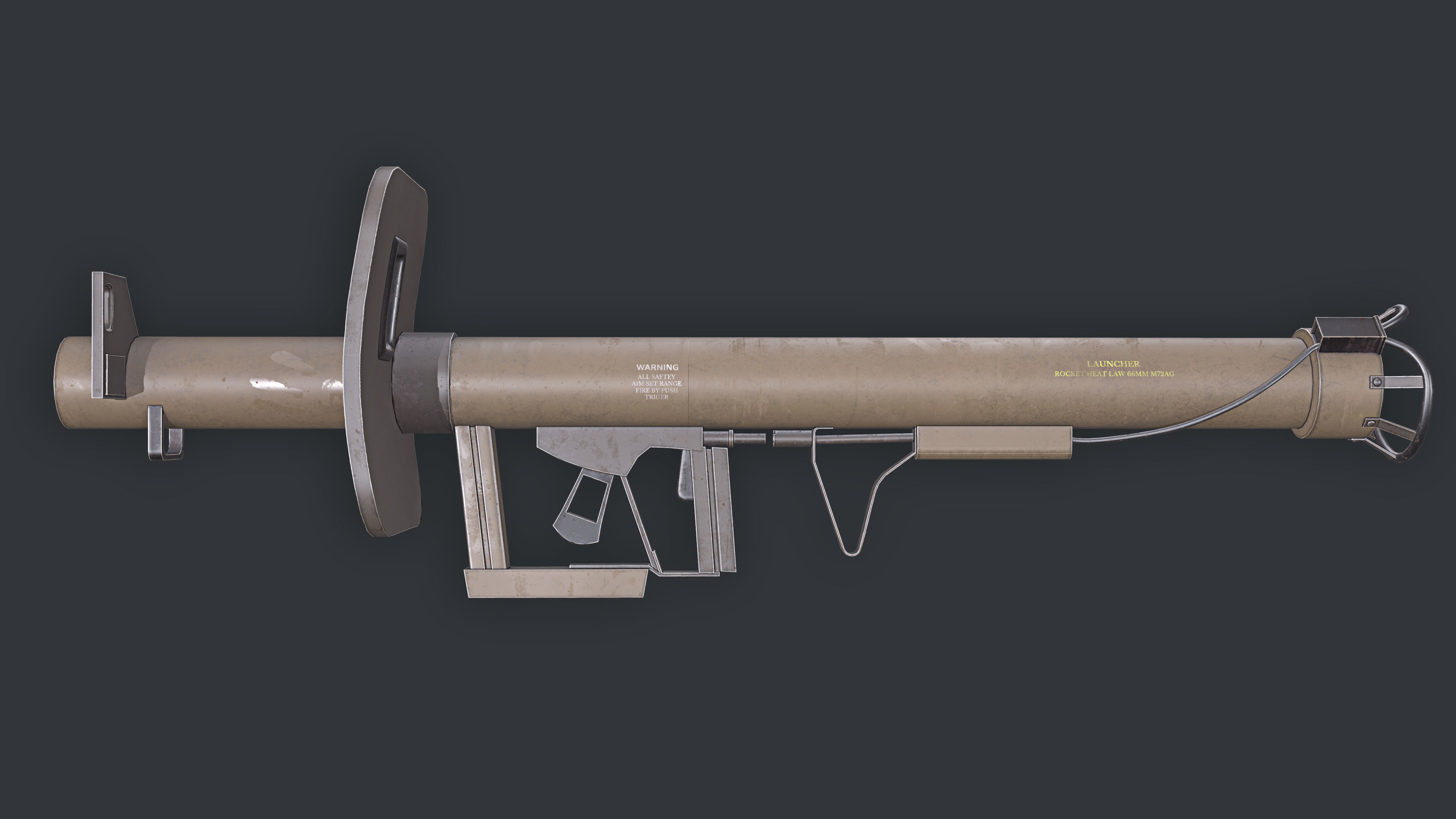 Rocket Launcher Game Ready 7   Low-poly 3D model_2