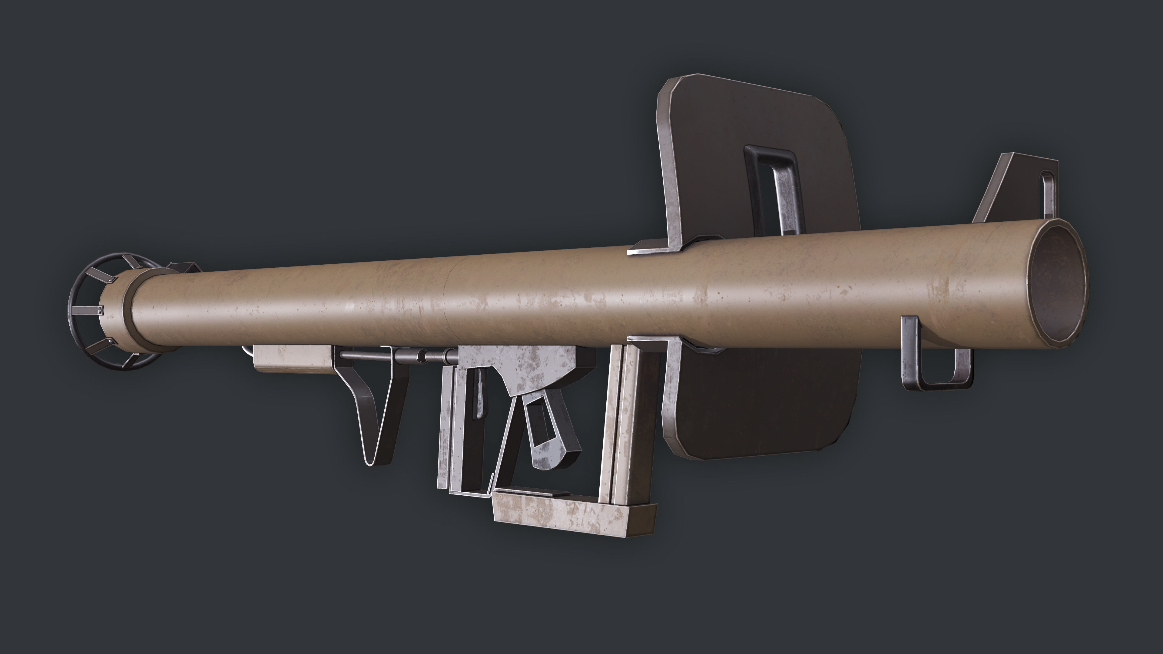 Rocket Launcher Game Ready 7   Low-poly 3D model_6