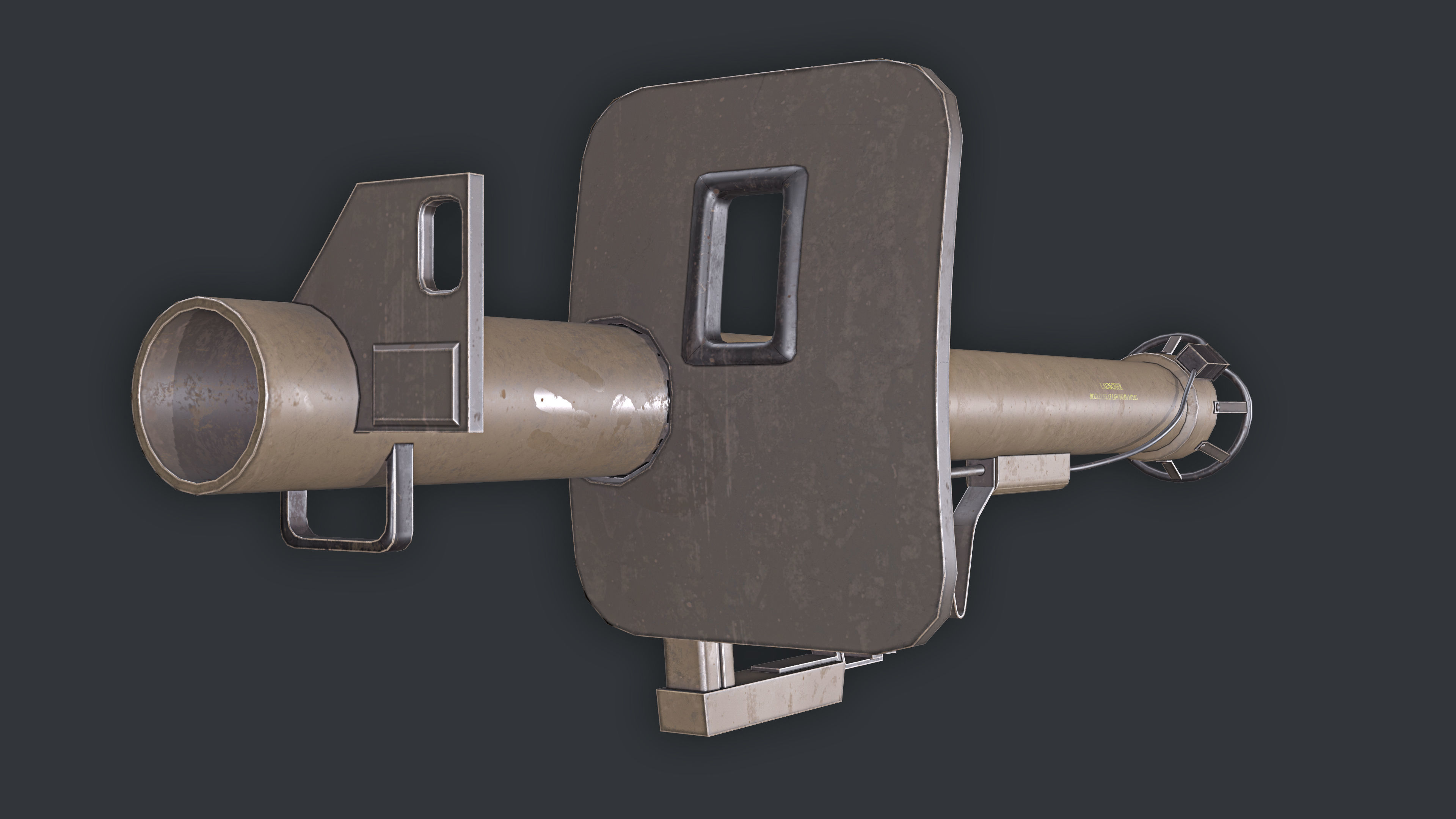 Rocket Launcher Game Ready 7   Low-poly 3D model_1