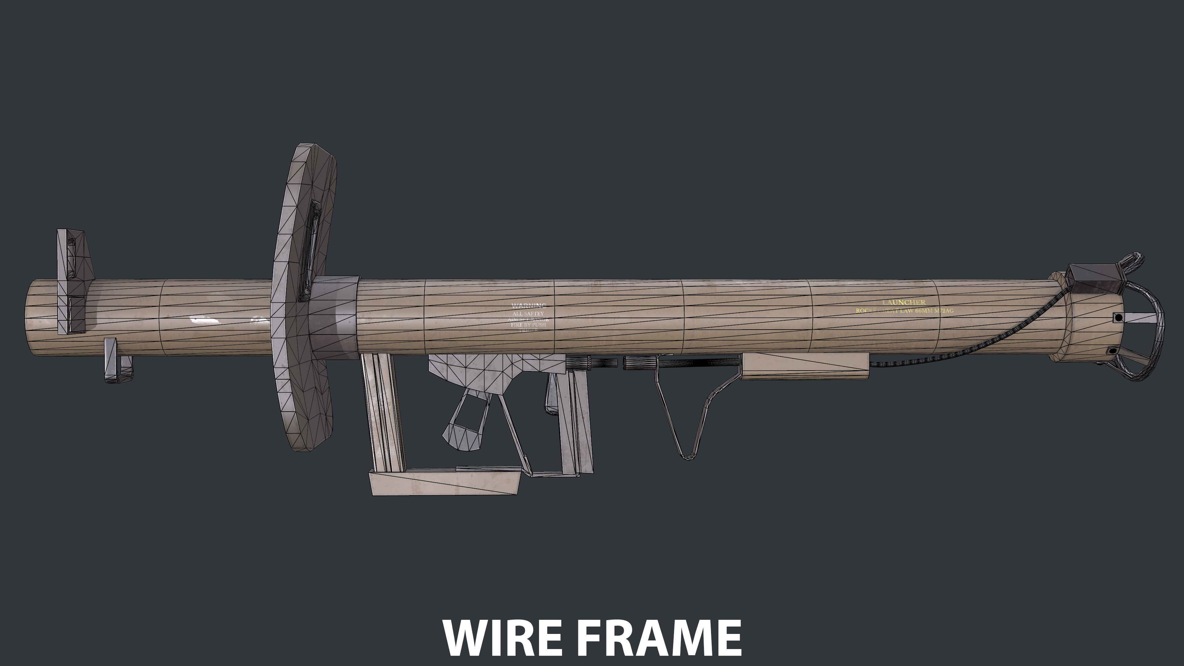 Rocket Launcher Game Ready 7   Low-poly 3D model_12