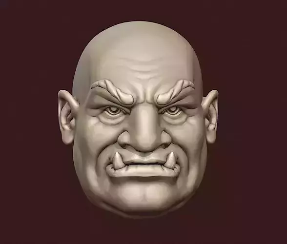 Orc Head 3D print model
