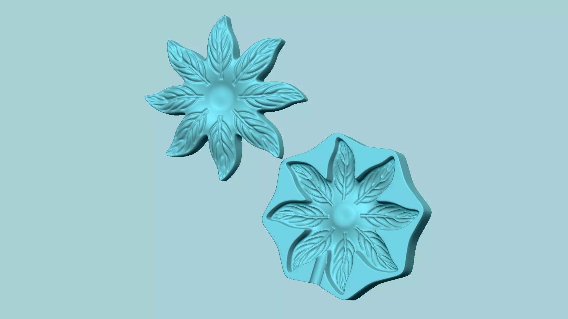 Tropicalia Flower - Molding Arrangement Foundry Craft 3D print model_0