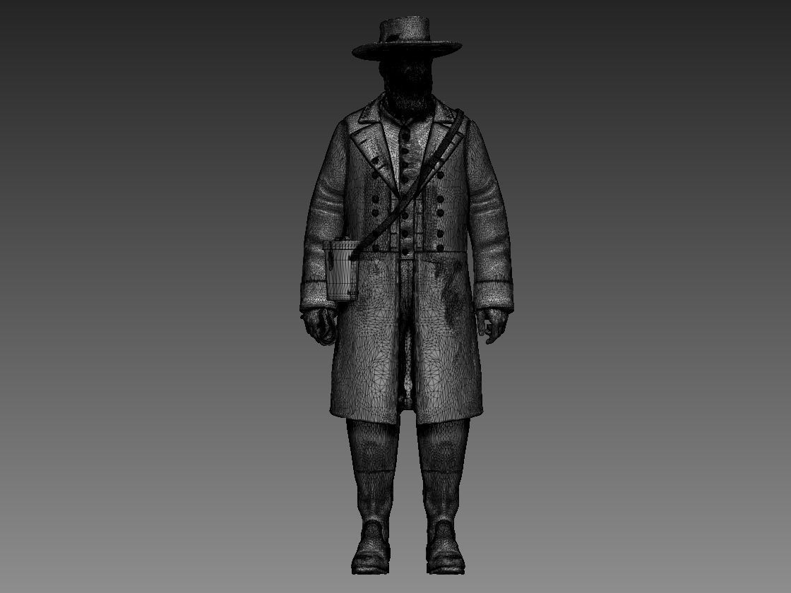 General Confederate States Army  3D print model_6