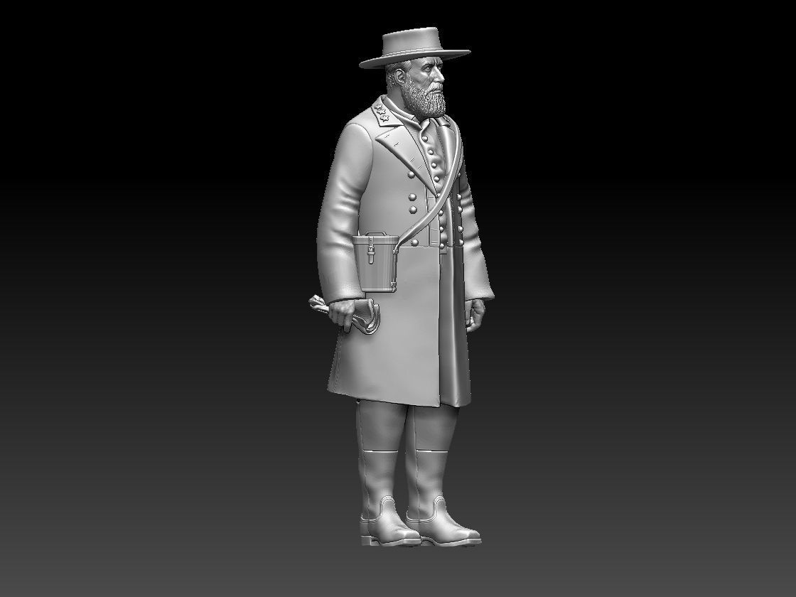 General Confederate States Army  3D print model_25