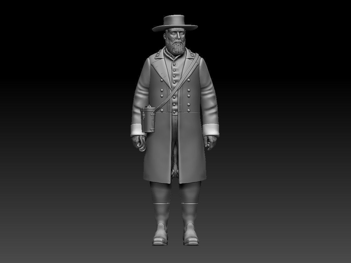 General Confederate States Army  3D print model_11