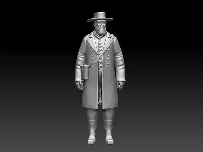 General Confederate States Army  3D print model