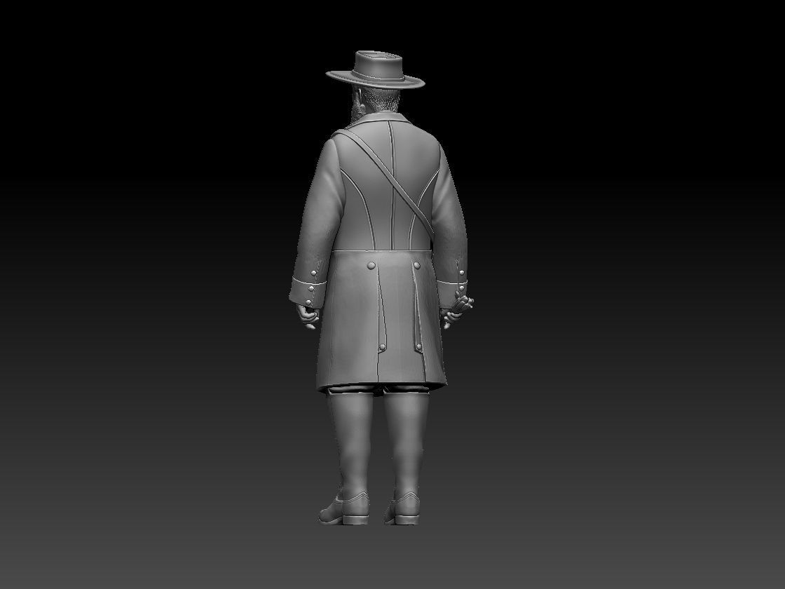 General Confederate States Army  3D print model_10
