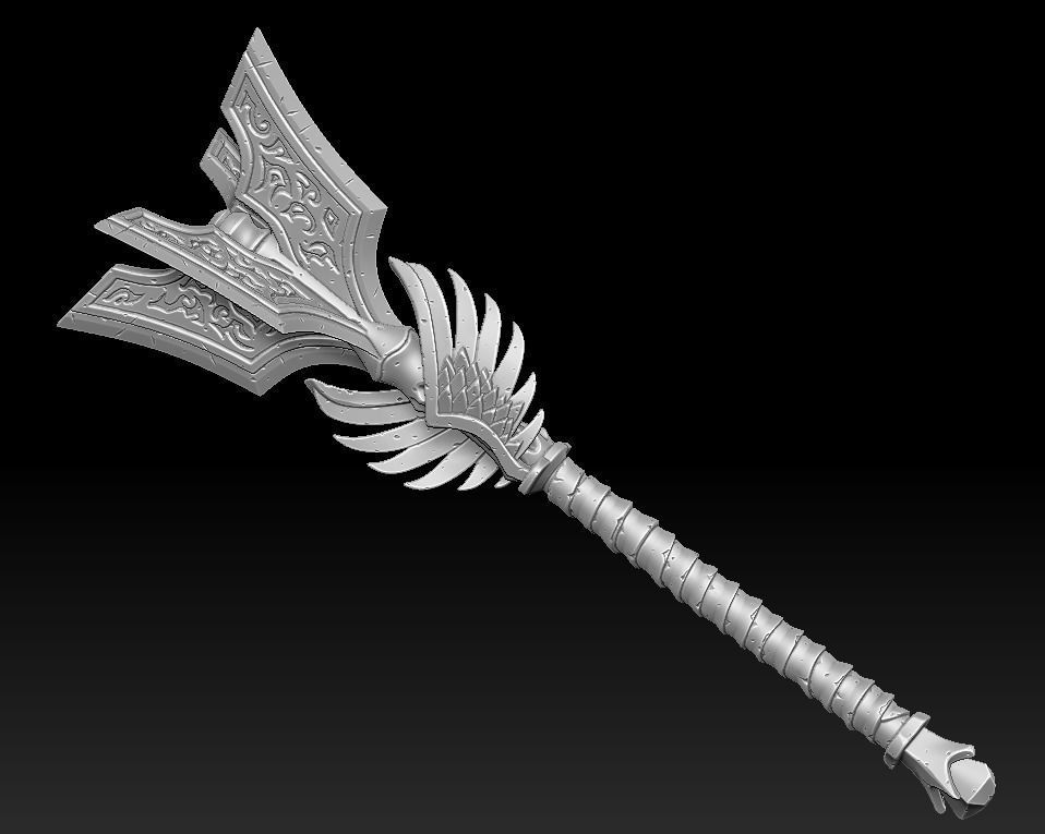 Runes weapons collection 3d print _10