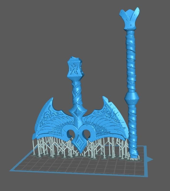 Runes weapons collection 3d print _13