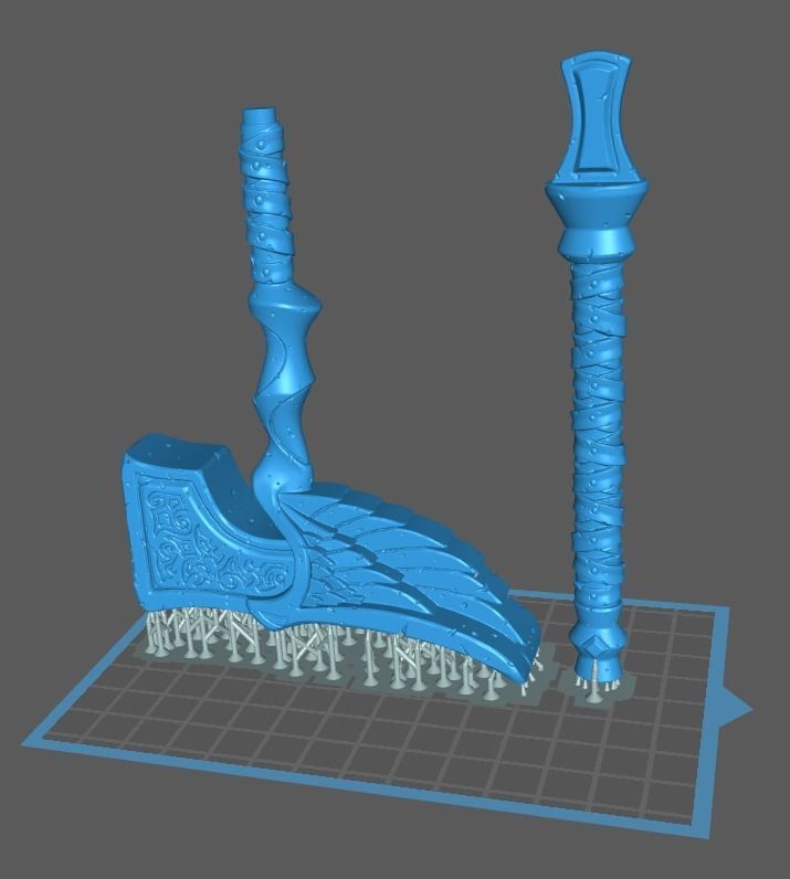 Runes weapons collection 3d print _11