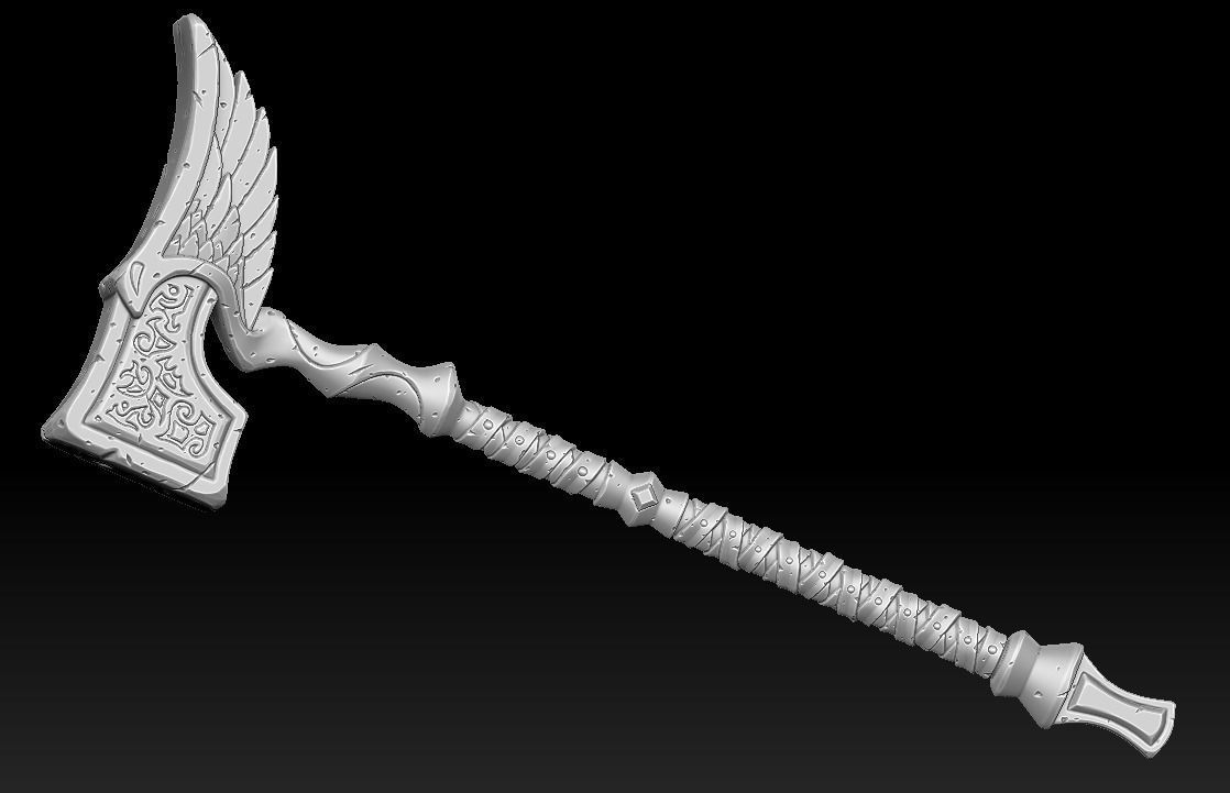Runes weapons collection 3d print _12
