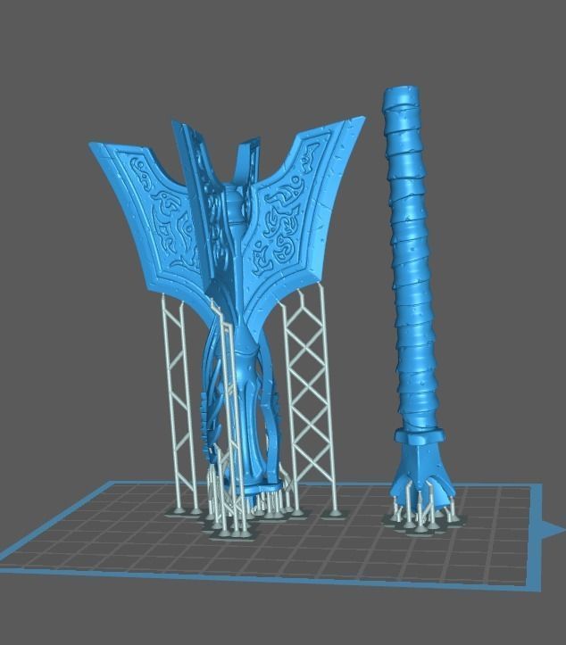 Runes weapons collection 3d print _9