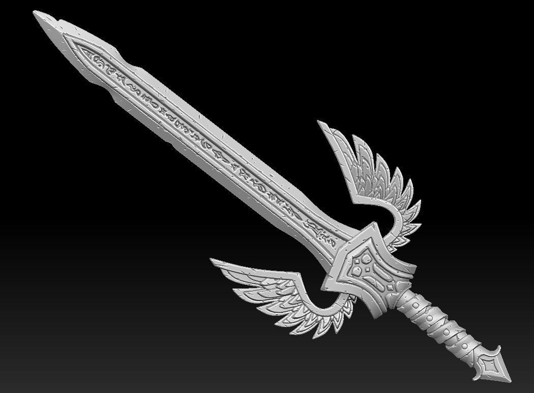 Runes weapons collection 3d print _6