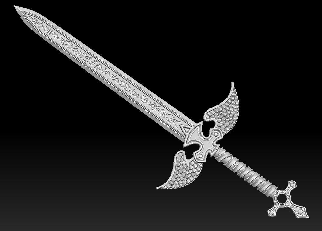 Runes weapons collection 3d print _2