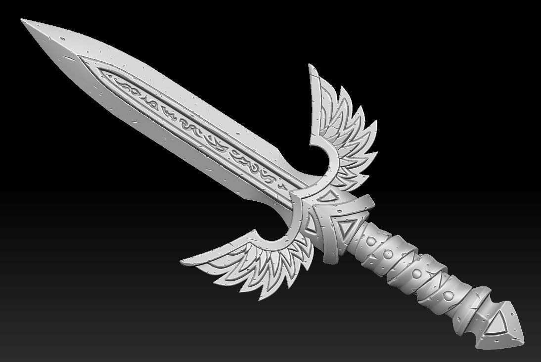 Runes weapons collection 3d print _8