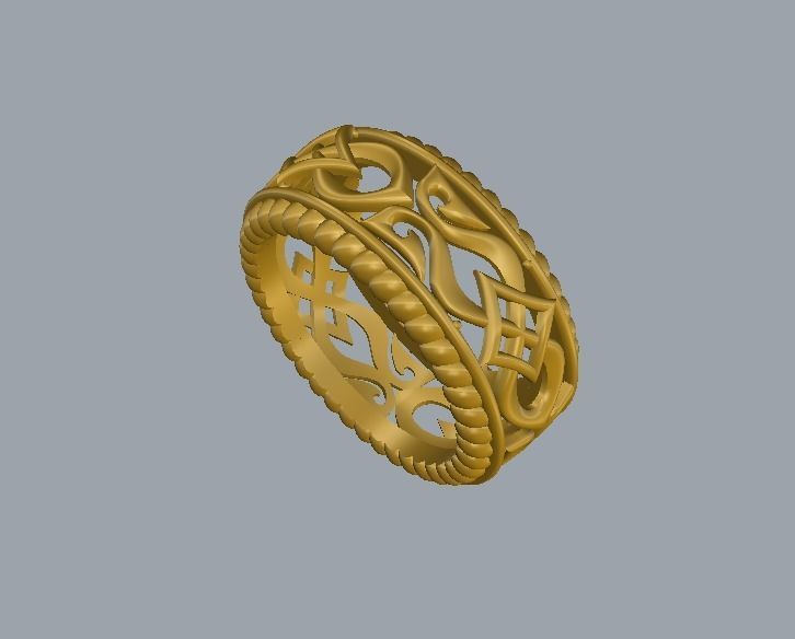 Ring crafted with lots of details and lots of perfection 3D print model_4