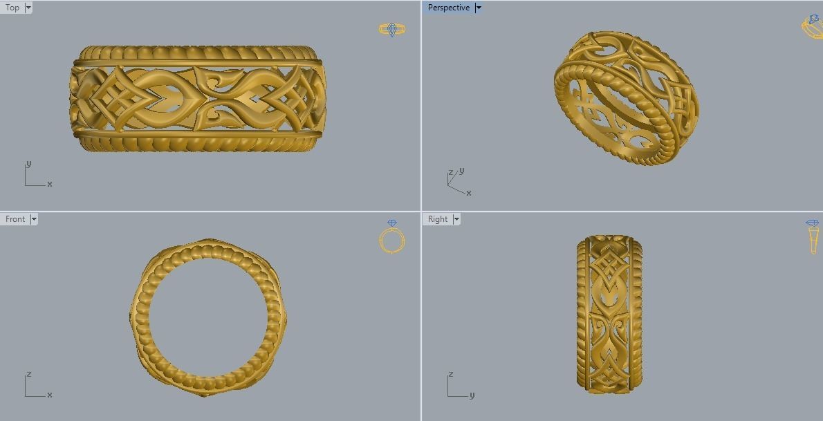 Ring crafted with lots of details and lots of perfection 3D print model_5